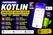 develop android apps using kotlin, firebase, and android studio