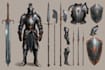 design unique game weapons illustrations