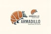 design a creative armadillo mascot logo with unique concepts
