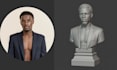 create realistic 3d head bust model from your photo for 3d printing