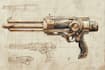 create weapon design and illustration