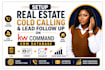 setup real estate cold calling and lead followup on kw command crm database