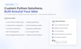 be your python developer for custom scripts, automation, ai apps, and API