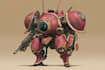amazing character mecha robot illustration