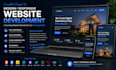 create a custom HTML CSS javascript website