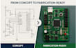 create pcb schematic, layout and code
