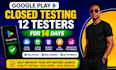 provide 20 real google play app testers bug report