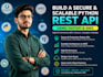 build a secure and scalable python rest API using fastapi or django and AWS