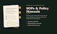write sops and policy manuals for any business