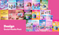 design creative social media posts, feeds and stories