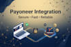 integrate custom payoneer payment gateway API