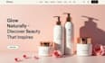 squarespace beauty skincare cosmetics brand website