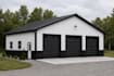 draw barndominium floor plan pole barn house plan for city permit drawing set