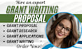 do grant writing, grant proposal, grant research, and grant application