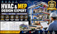 design mep hvac systems, electrical and duct design, manual j load calculation