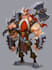 draw 2d game character illustration
