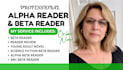 beta read, review your ya novel, sci fi, horror, thriller and arc alpha reader