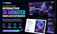 our agency will design an interactive and 3d animated webflow website