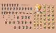 create custom jrpg pixel art sprites and rpg maker character sprite sheets