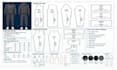 create digital sewing patterns, pattern grading for garments with PDF and dxf