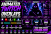 design custom animated twitch, obs and stream overlays