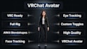 create custom vrchat avatar, vrc avatar with full body tracking and expressions
