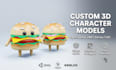 model custom 3d roblox ugc, bundle rigging, mini bundle