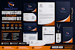 design an outstanding business card all stationery set
