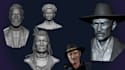 sculpt realistic 3d head model bust portrait face model statues for 3d printing