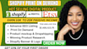 setup shopify print on demand store printul, etsy print on demand with printify