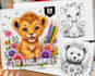 create amazing children coloring book pages and cover