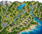 do custom hiking trail, campground, and tourist attraction maps