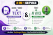 transcribe audio, video to text and convert text to speech