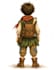 draw hand drawn childrens book character design with turnaround sheet pose sheet