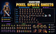 do pixel game art pixel art character pixel animation sprite sheet and tile sets