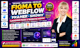 do redesign figma to webflow framer showit landing page website design developer