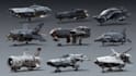 design spaceship, sci fi vehicle and sci fi art