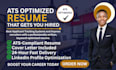write a professional ats optimized resume that gets interviews