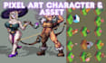 do minecraft skin, blockbench, pixel art, sprite sheet, animation and game asset