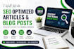 write SEO optimized technology blog posts and articles