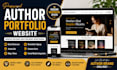 design an author portfolio website, author website, ebook author website
