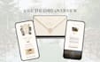 create a save the date wedding website invitation template canva editable