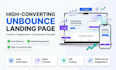 create an high converting and functional unbounce landing page