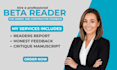 beta read your book with honest, and actionable feedback