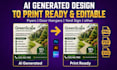recreate your ai generated design into a print ready editable file asap