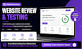 qa test usability manual functionality of your website app and review web app