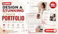 design ugc portfolio canva website, high converting  canva ugc portfolio design