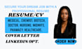 write ats healthcare resume