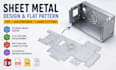 sheet metal design flat pattern dxf solidworks laser cutting cad