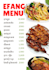 design the restaurant food menu and cafe menu
